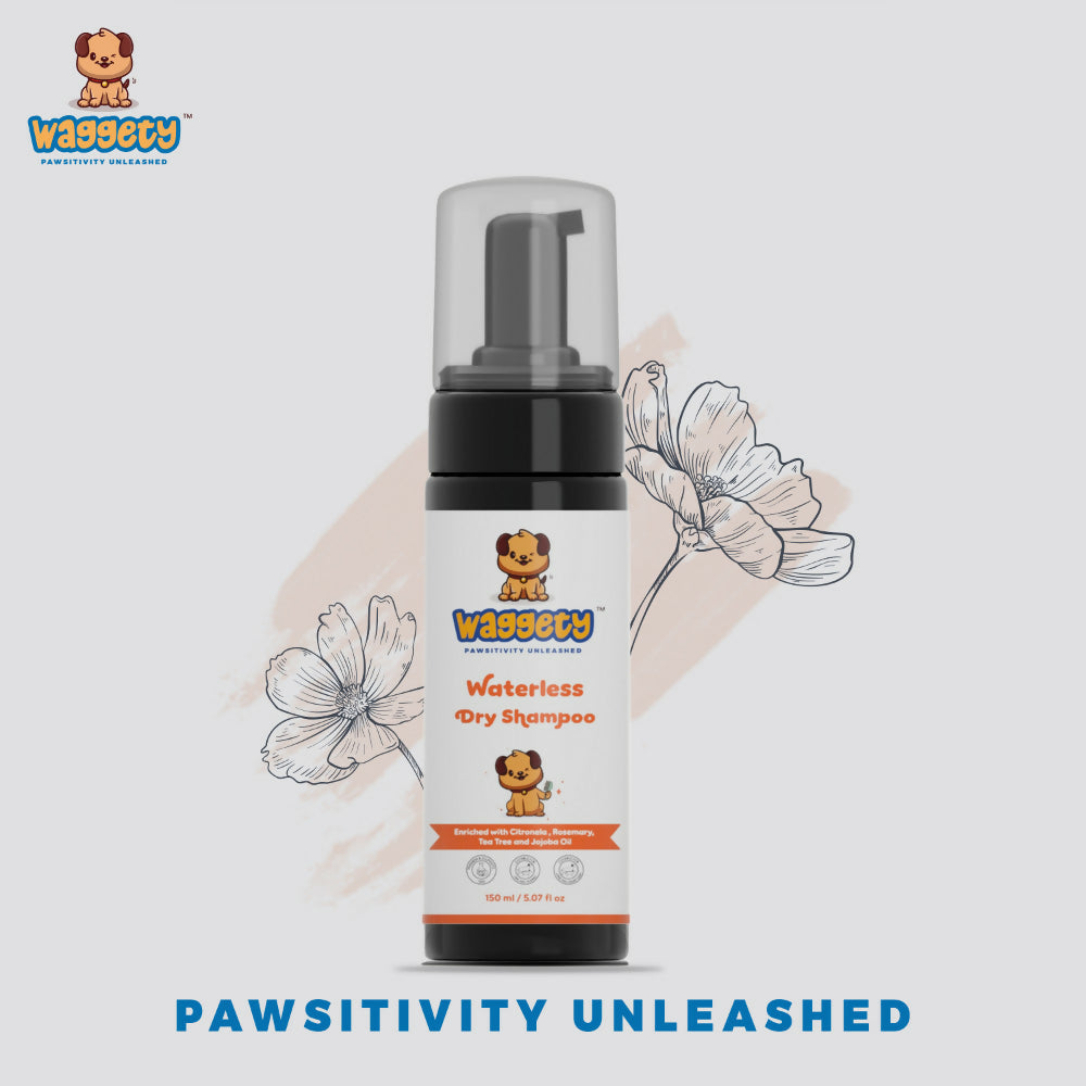 Waggety Waterless Dry Shampoo for Dogs | Grocsy