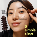 Ruby's Organics Tinted Eyebrow Gel - Dark Brown | Grocsy