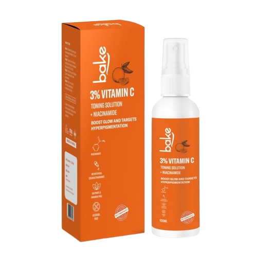 Bake 3% Vitamin C Toner With Niacinamide For Brightening & Glowing Skin | Grocsy