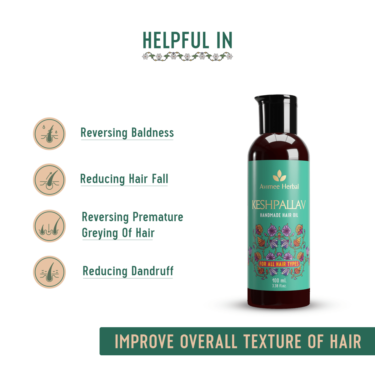 Avimee Herbal Anti Hairfall Kit - Oil, Cleanser and Scalp Spray, Controls Hair Fall and Strengthens Hair Root, With Rosemary, Amla, Methi & Bhringraj | Grocsy