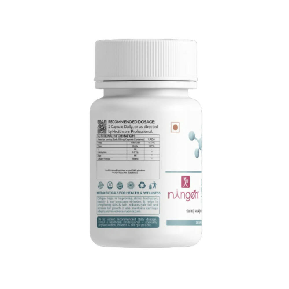 Ningen Collagen Peptides Capsules | Grocsy