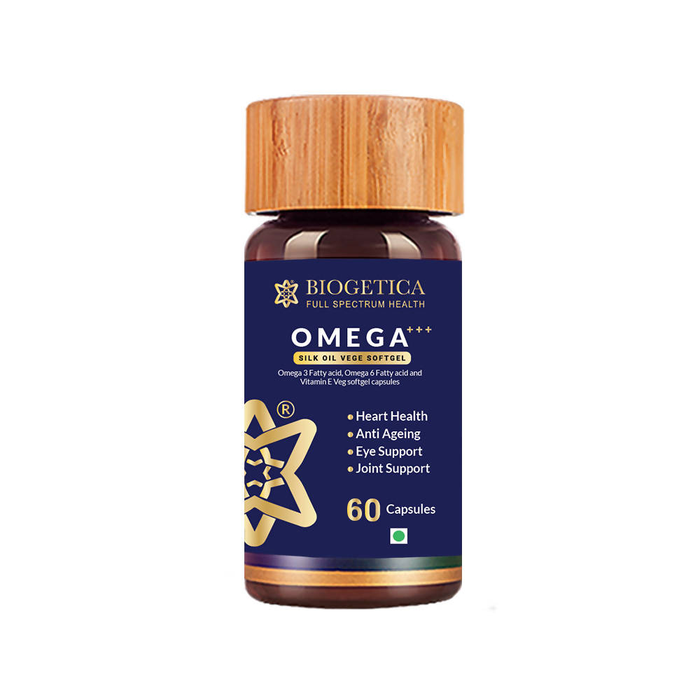 Biogetica Omega+++ Silk Oil Vege Softgel Capsules | Grocsy