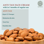Buddha Natural Anti Tan Face Cream - For Skin Glow, Removing Tan & Dark Spots | Grocsy