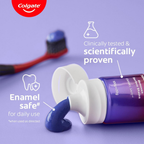 Colgate Visible White Purple Toothpaste For Teeth Whitening Helps Remove Surface Stains, Whitens Yellow | Grocsy
