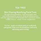 Biotique Advanced Organics Tea Tree Skin Clearing Mattifying Facial Toner | Grocsy