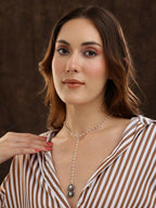 Beaded Kundan Necklace - Ruby Raang | Grocsy