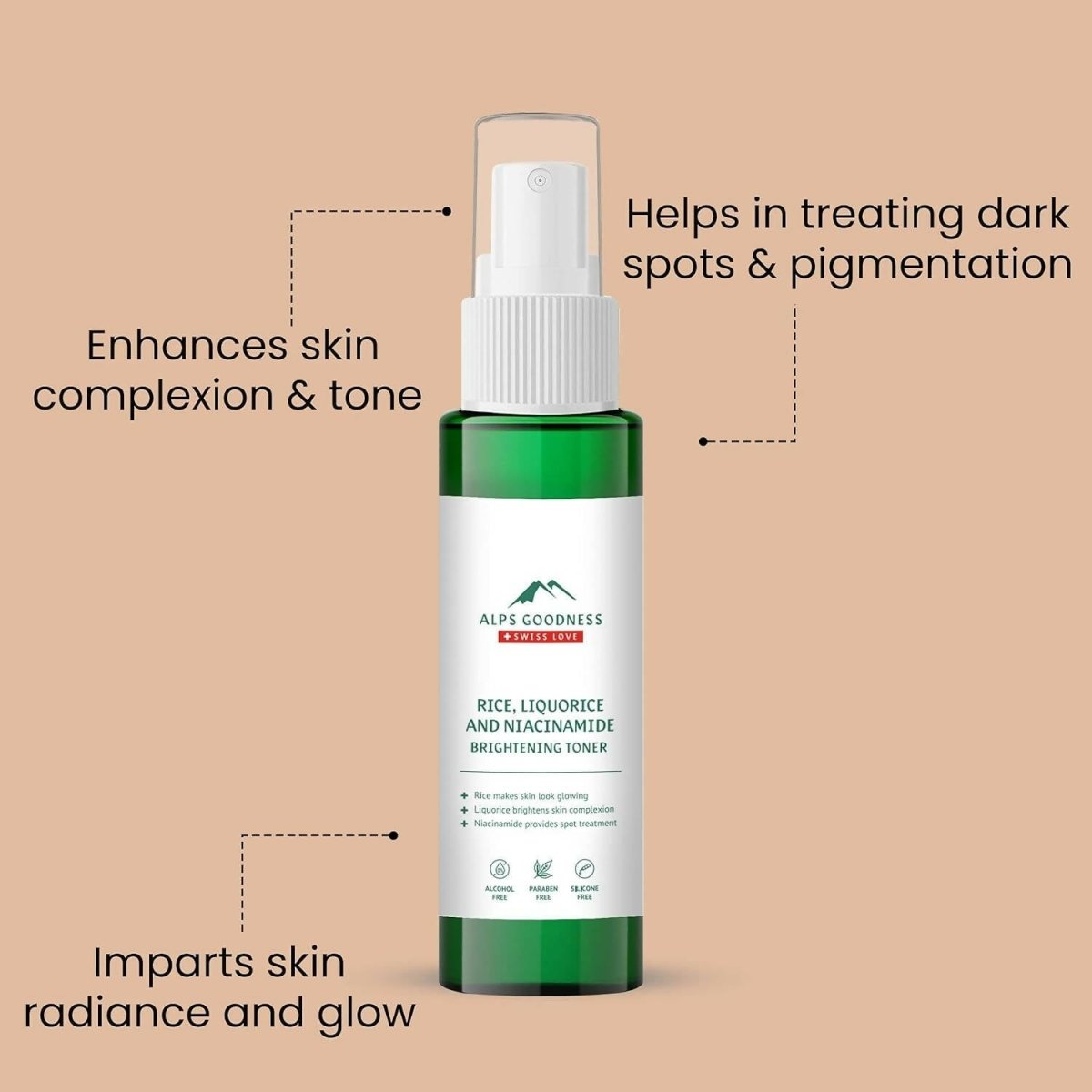 Alps Goodness Rice, Liquorice & Niacinamide Brightening Toner | Grocsy