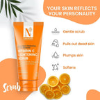 Nutriglow Advanced Organics Vitamin C Lightening Scrub | Grocsy