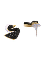 NVR Women Black Cz Studded Studs Earrings | Grocsy