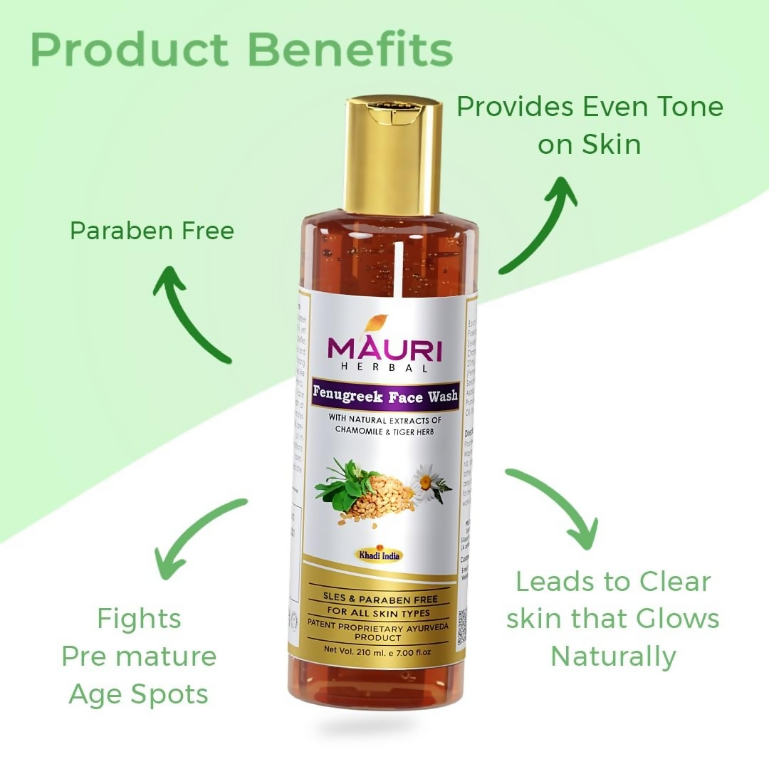 Khadi Mauri Herbal Fenugreek (Methi) Face Wash | Grocsy