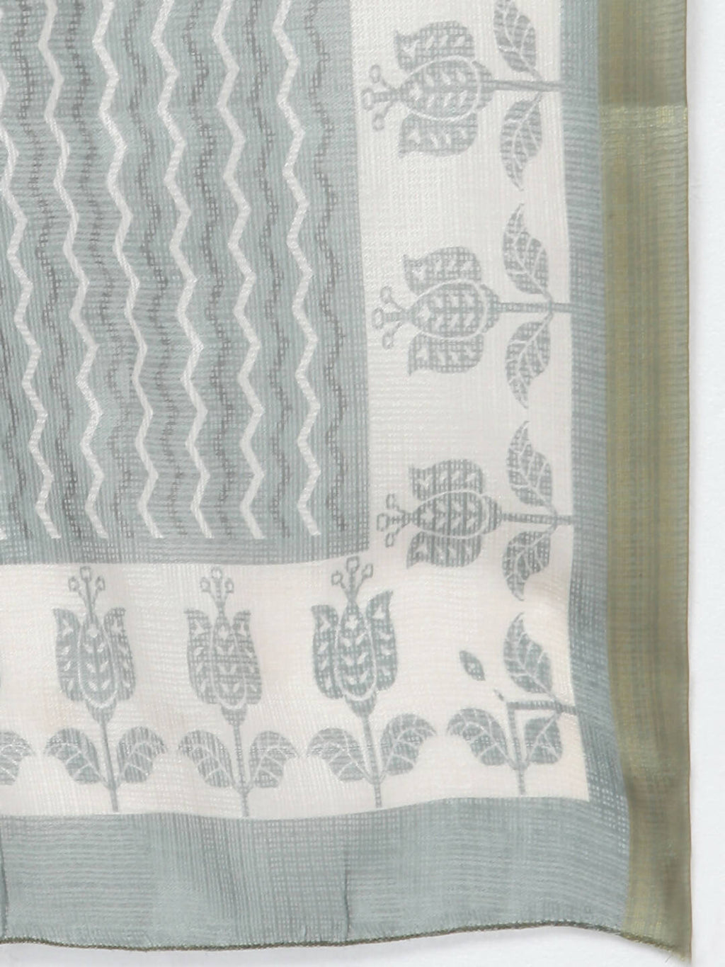 Myshka Women Grey Ethnic Motifs Printed Kurta with Shararas With Dupatta Set | Grocsy