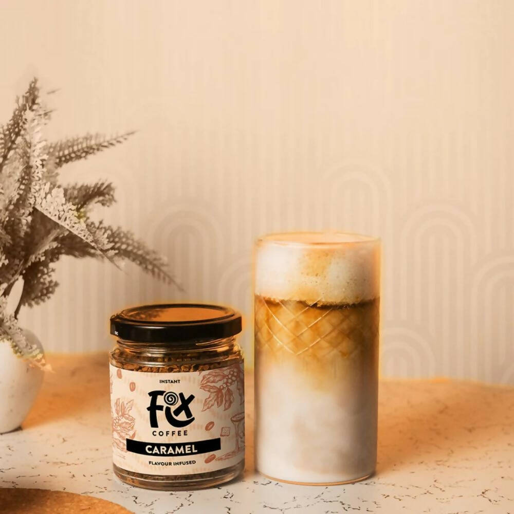 FIX Coffee Caramel Instant Coffee Powder | Grocsy