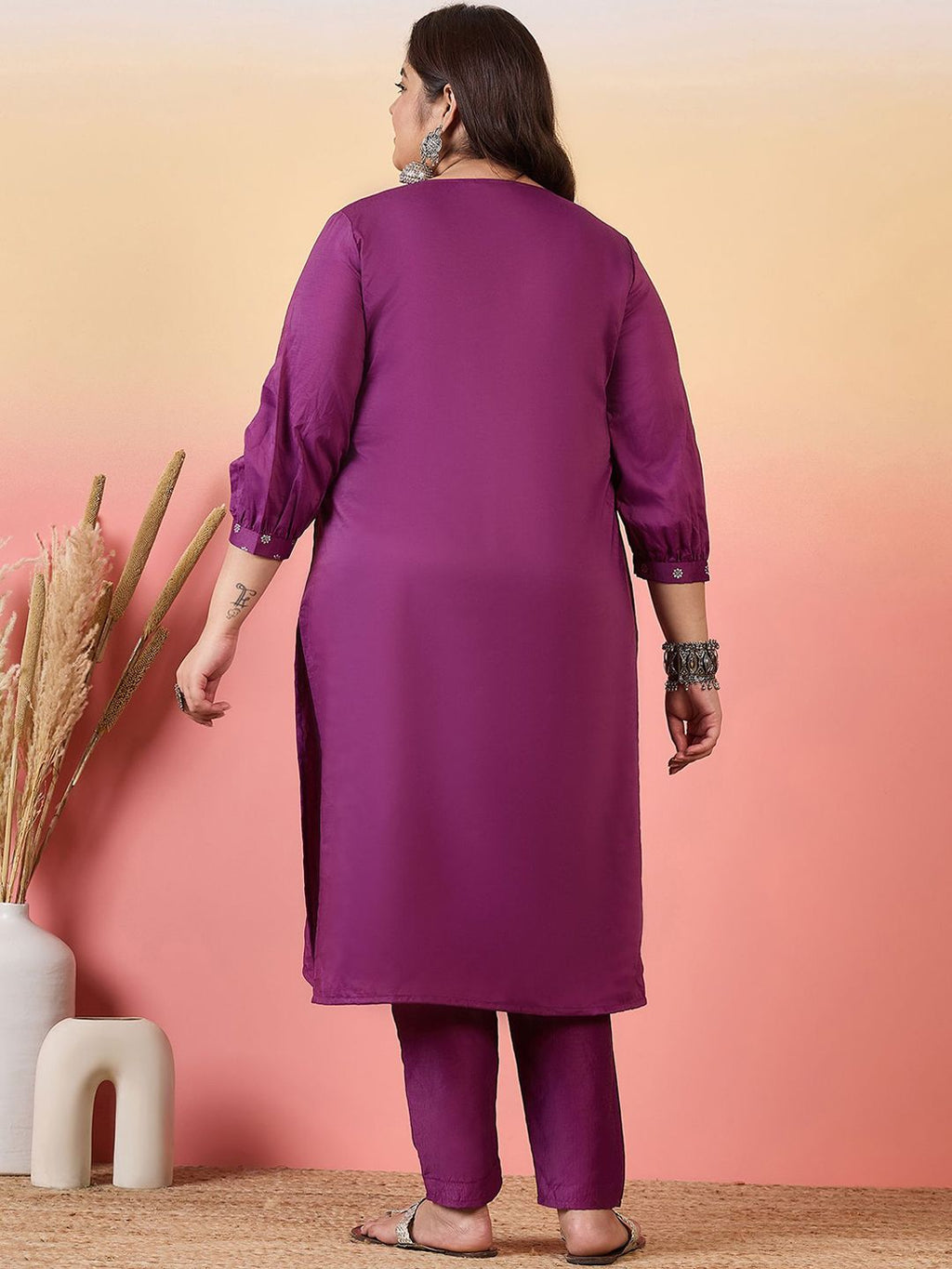 Sztori Women Floral Printed Regular Kurta with Trousers | Grocsy