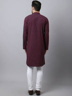 Even Apparels Black Pure Cotton Men's Kurta With Band Collar (STR1173) | Grocsy