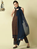 Myshka Women's Multi Straight Kurta & Trousers With Dupatta | Grocsy