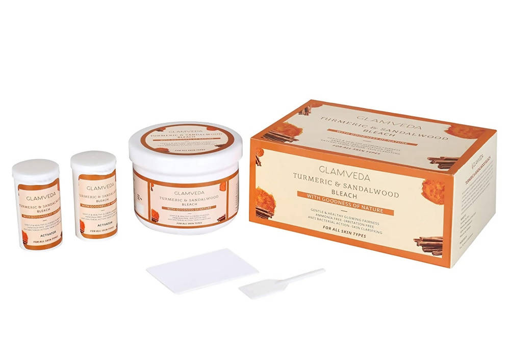 Glamveda Turmeric & Sandalwood Face & Body Bleach Creme | Grocsy