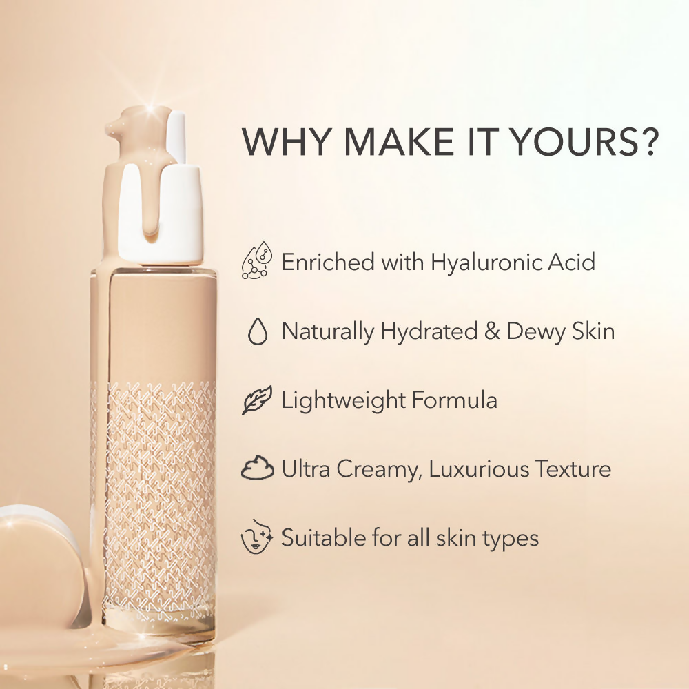 Kay Beauty By Katrina Kaif Hydrating Foundation - 100P Light | Grocsy