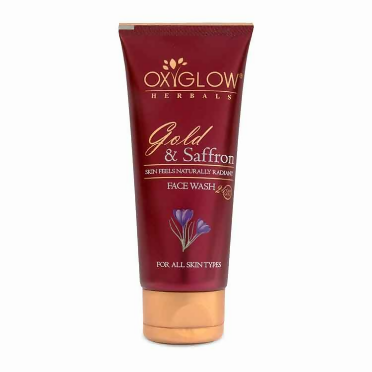 Oxyglow Herbals Gold & Saffron Face Wash | Grocsy