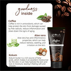 Globus Naturals Coffee Face Scrub Enriched with Aloe Vera and kokum For All Skin Types | Grocsy