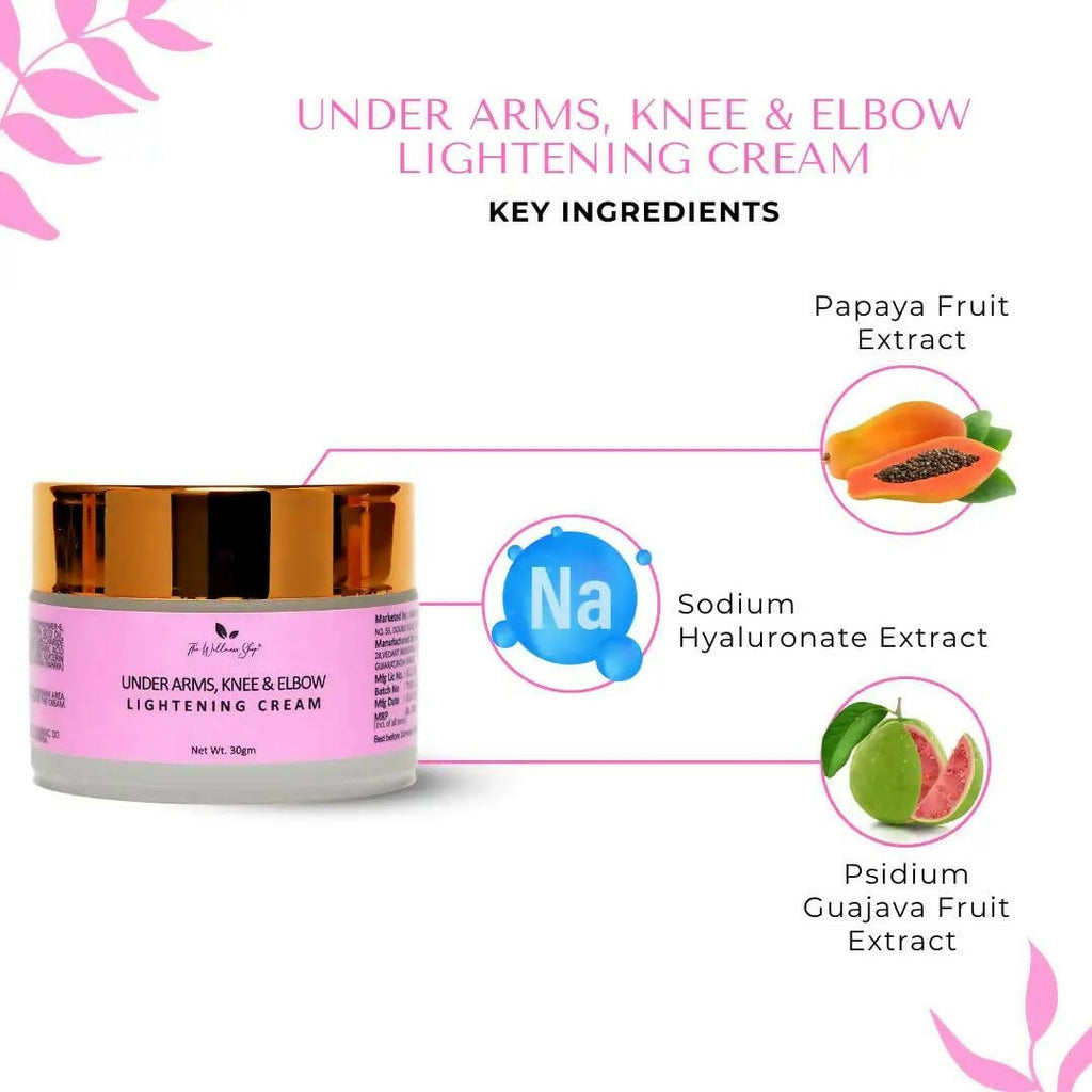 The Wellness Shop Under Arms, Knee and Elbow Lightening Cream | Grocsy