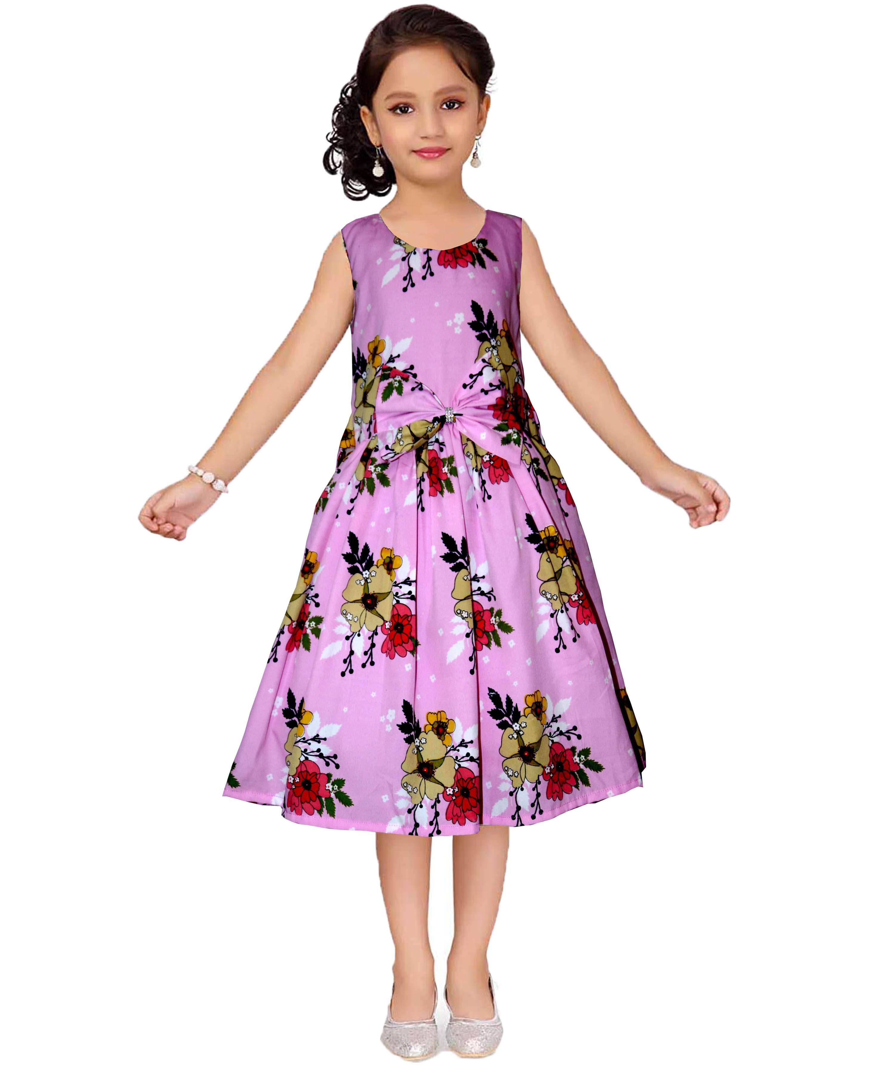 Asmaani Kids Party Wear Stylish Dresses, Perfect for Parties, Functions & Vacations - Pink | Grocsy