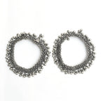 Mominos Fashion Kamal Johar Oxidised Silver Traditional Wear Anklets | Grocsy