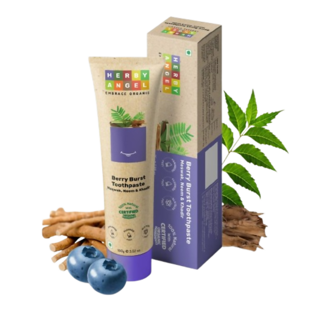 Herby Angel Baby Toothpaste Berry Burst - Herbal Kids | Grocsy