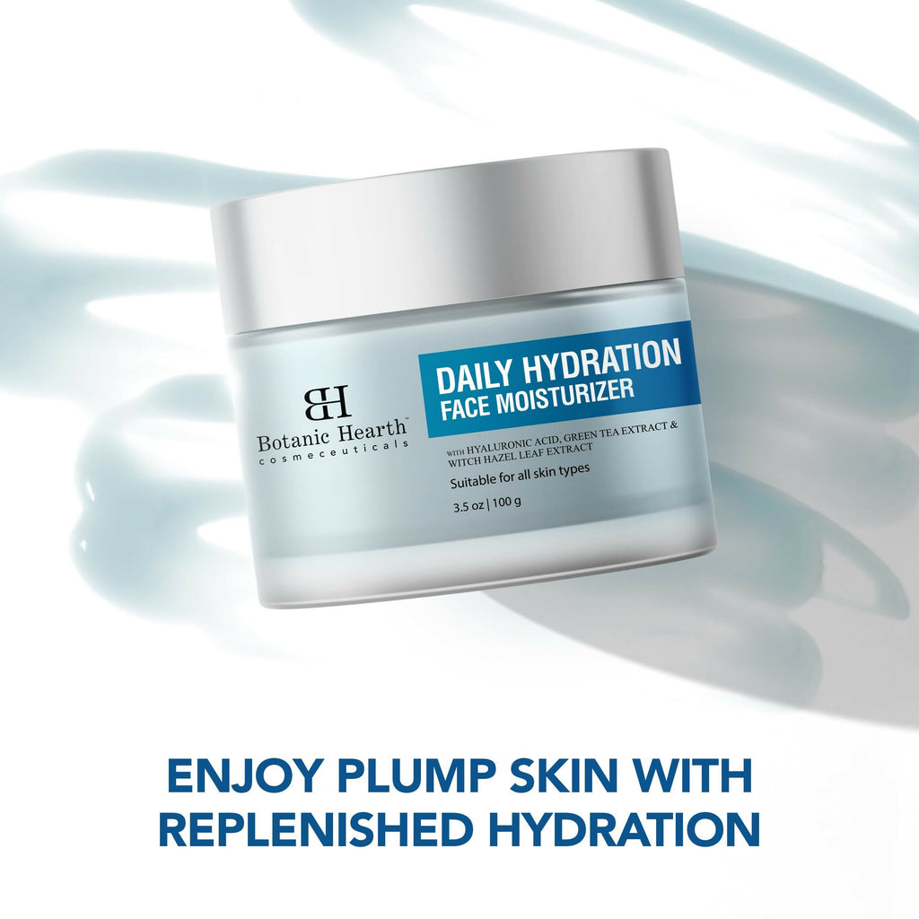 Botanic Hearth Daily Hydration Moisturizer for Face with Hyaluronic Acid & Green Tea Extract | Grocsy