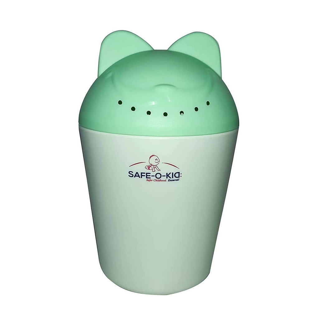 Safe-O-Kid Hair Washing Mug, Baby Shampoo Cup, Baby Shower, Baby Bath Rainer, Green | Grocsy