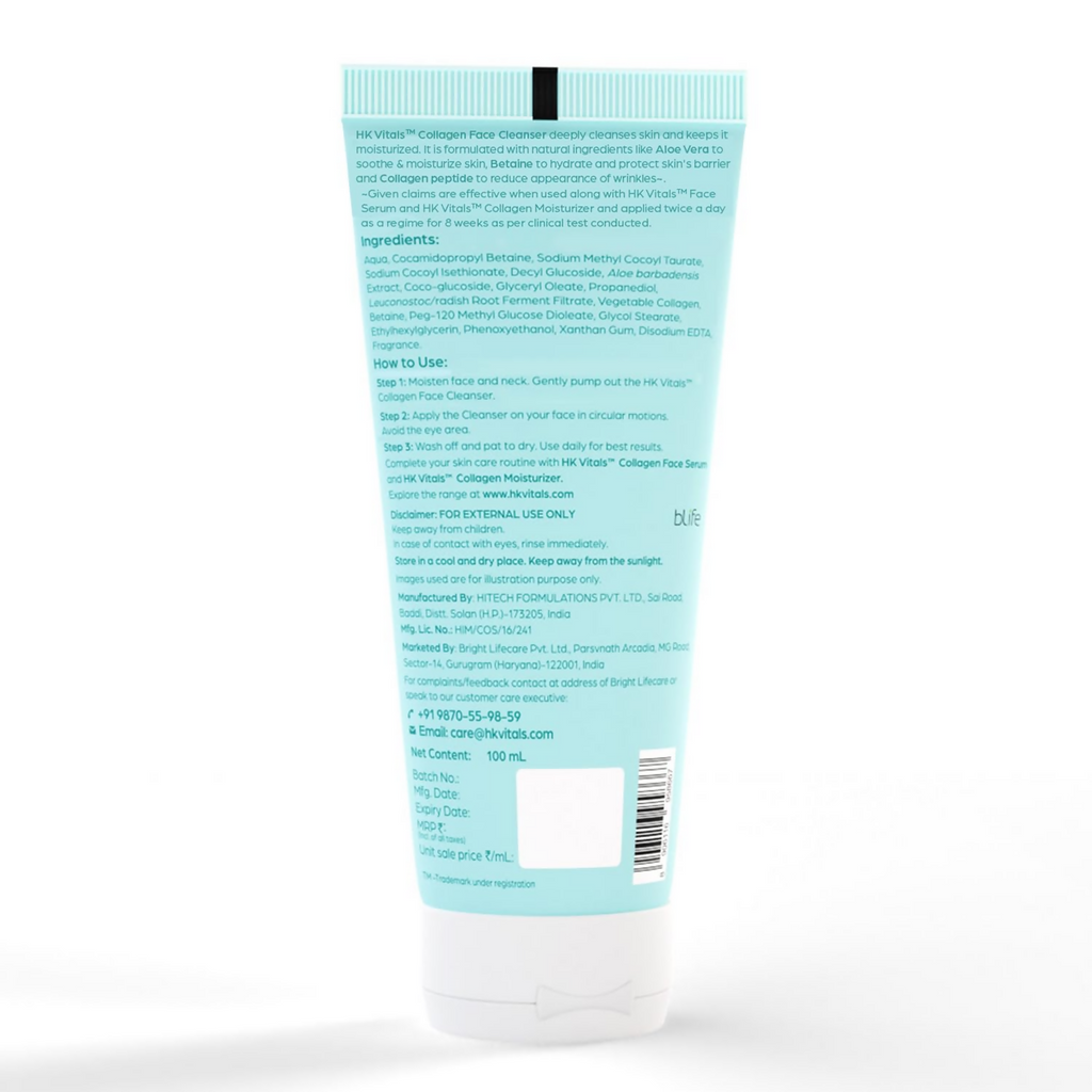 HK Vitals Collagen Face Cleanser | Grocsy