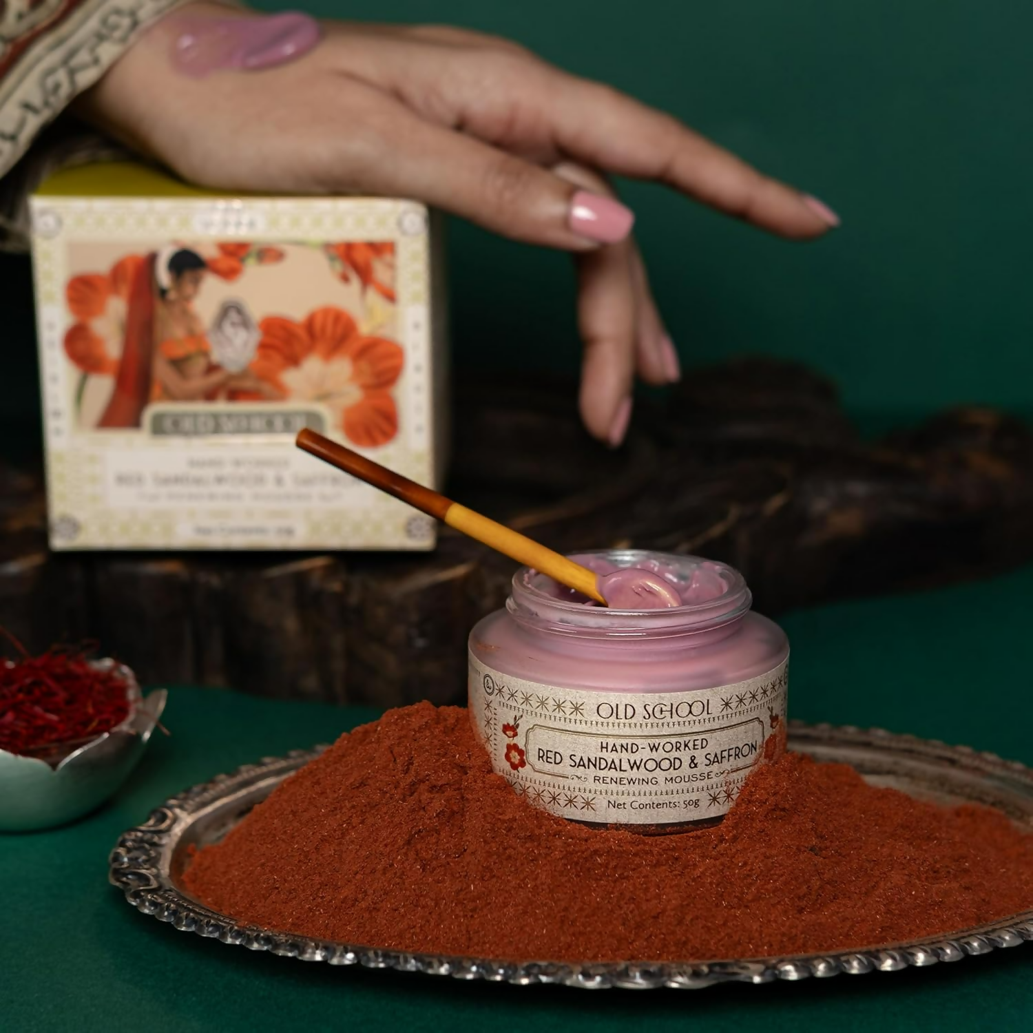Old School Rituals Red Sandalwood & Saffron Age-Defying Face Moisturiser | Grocsy
