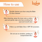 Bake 3% Vitamin C Toner With Niacinamide For Brightening & Glowing Skin | Grocsy