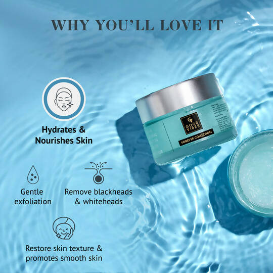 Good Vibes Aqua & Sea Mineral Hydration Booster Face Scrub | Grocsy