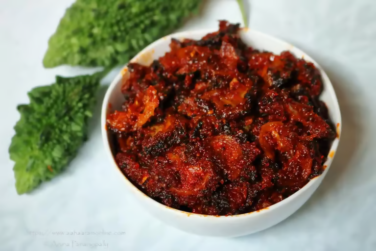 Tenali Ruchulu Kakarakaya Pickle | Grocsy