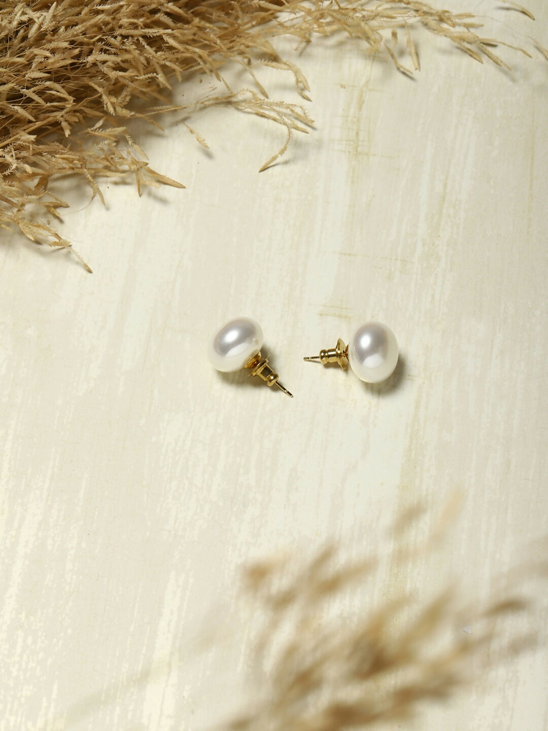 Pearl Studs (16mm)- Ruby Raang | Grocsy
