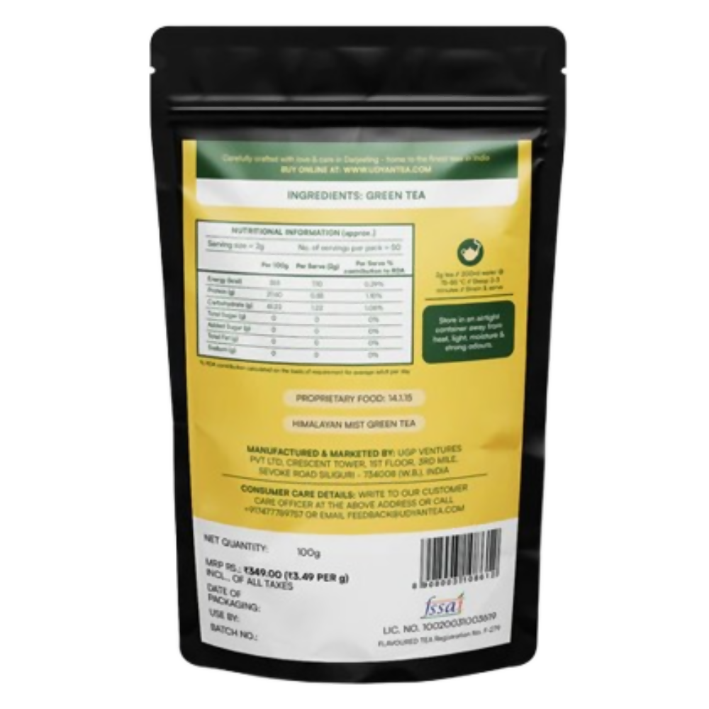 Udyan Tea Himalayan Mist Green Tea | Grocsy