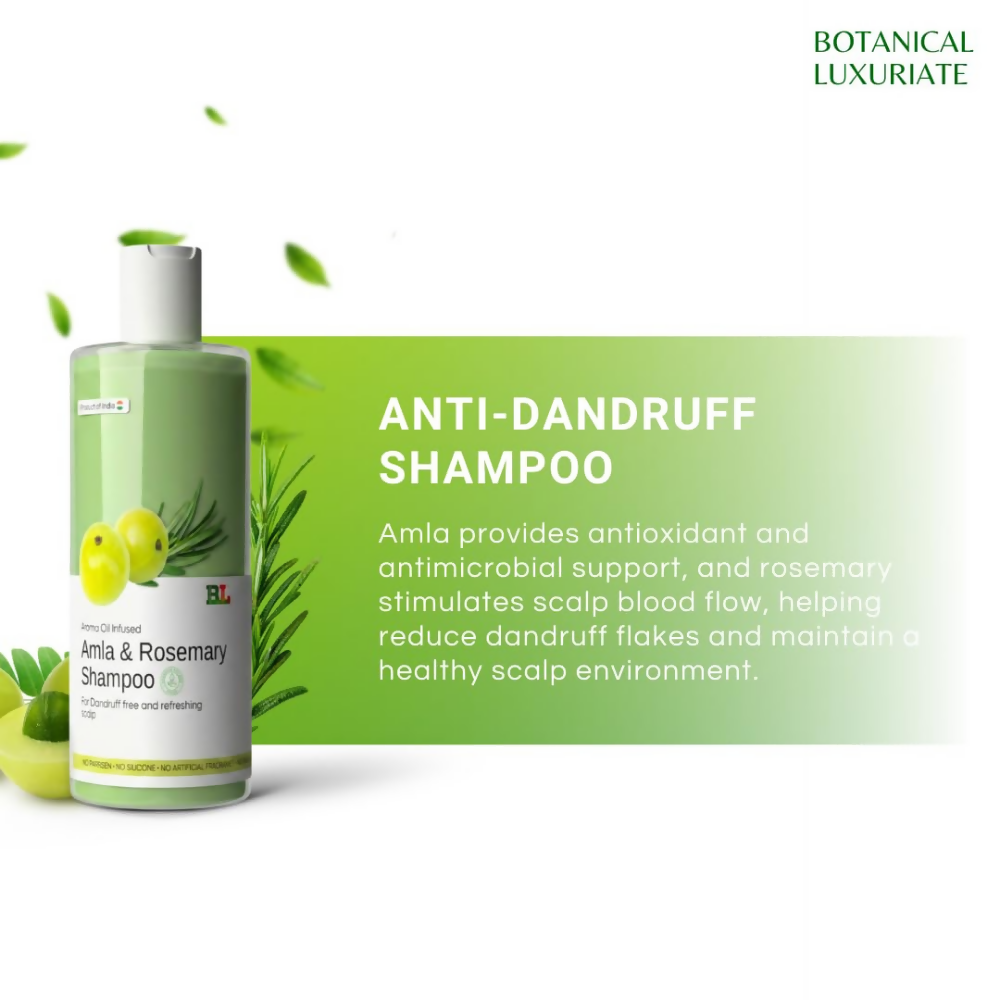 Botanical Luxuriate Amla & Rosemary Anti-Dandruff Shampoo | Grocsy