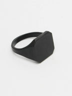 NVR Men's Black Metal Ring | Grocsy