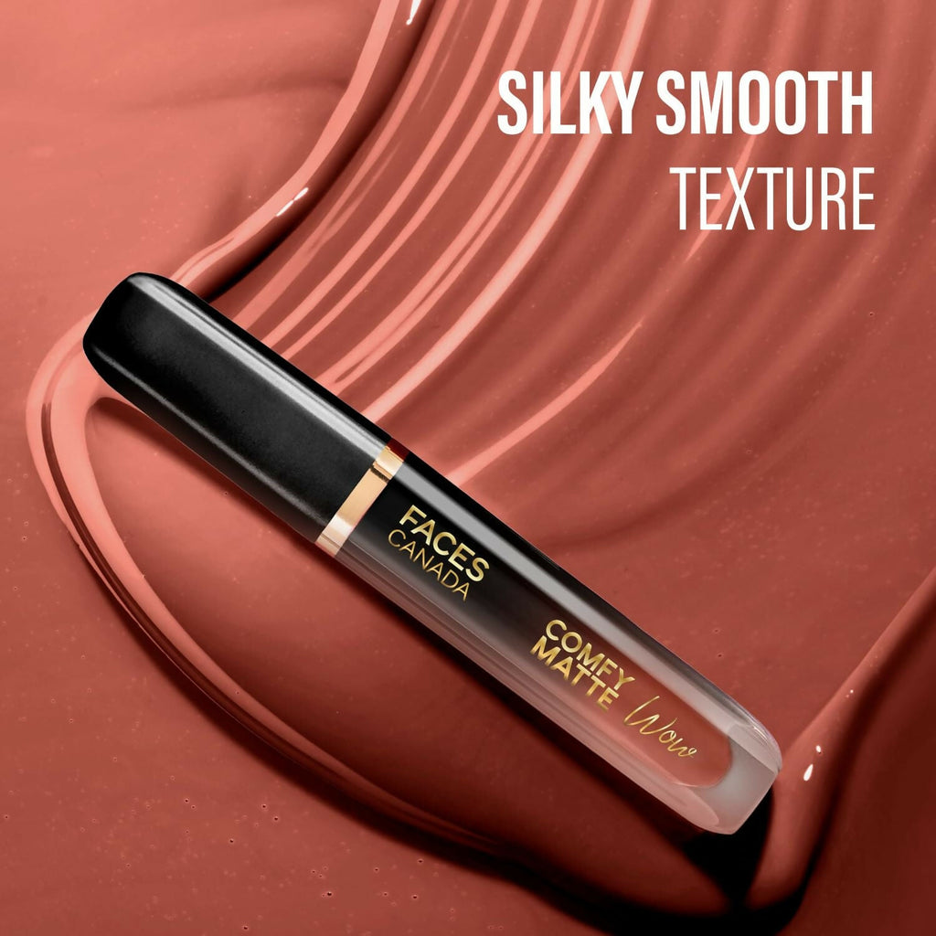 Faces Canada Comfy Matte Wow Liquid Lipstick - Choco Couture 01 | Grocsy