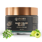 Ivory Natural Black Hair Color - Plant-Based Natural Hair Color - Both For Men Women | Grocsy