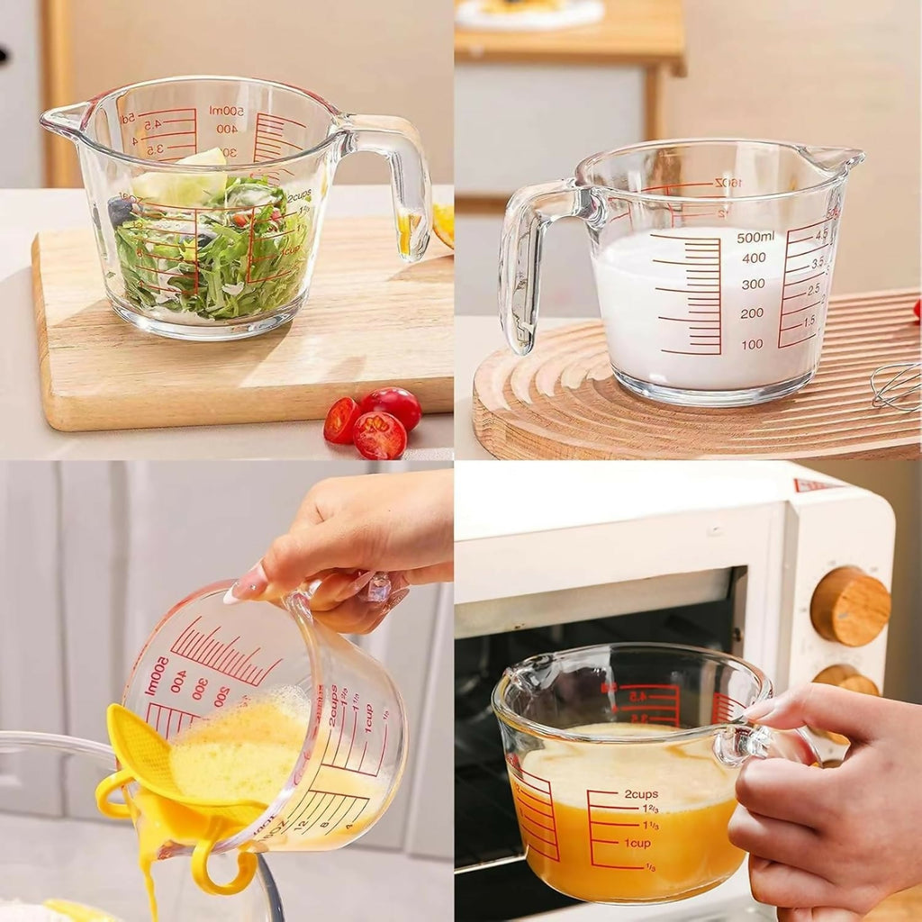 Not Available Glass Measuring Jug with Lid | Grocsy
