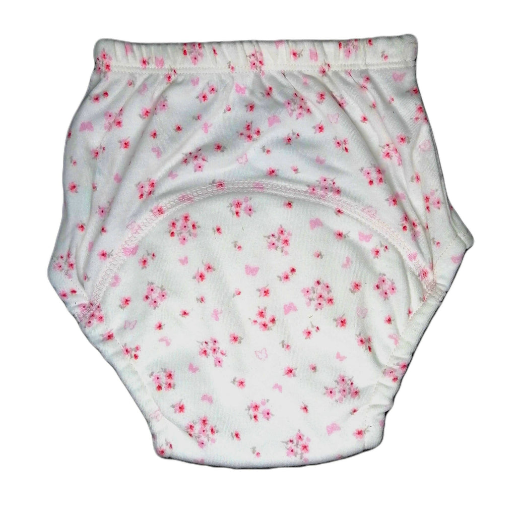 Kindermum Cotton Padded Pull Up Training Pants/Padded Underwear For Kids Flower Shower-Set of 2 pcs | Grocsy