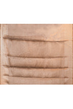 Joban Fashion Cofee Brown Saree Tissue Digital With Embroidery | Grocsy
