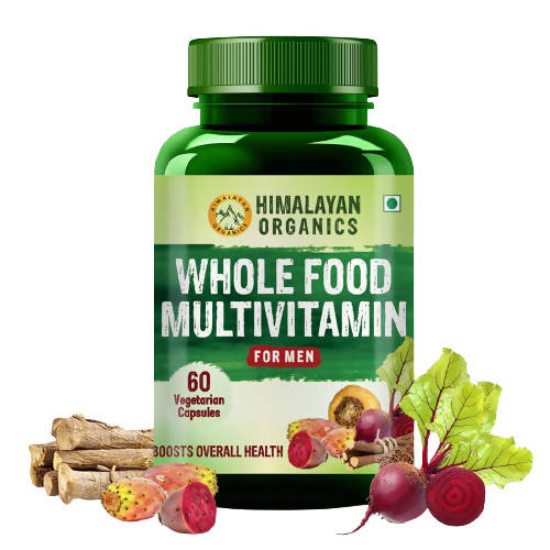 Himalayan Organics Whole Food Multivitamin For Men Vegetarian Capsules | Grocsy