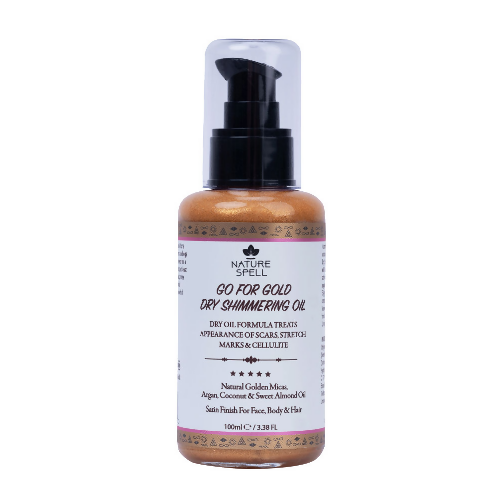 Nature Spell Go for Gold Dry Shimmer Oil | Grocsy