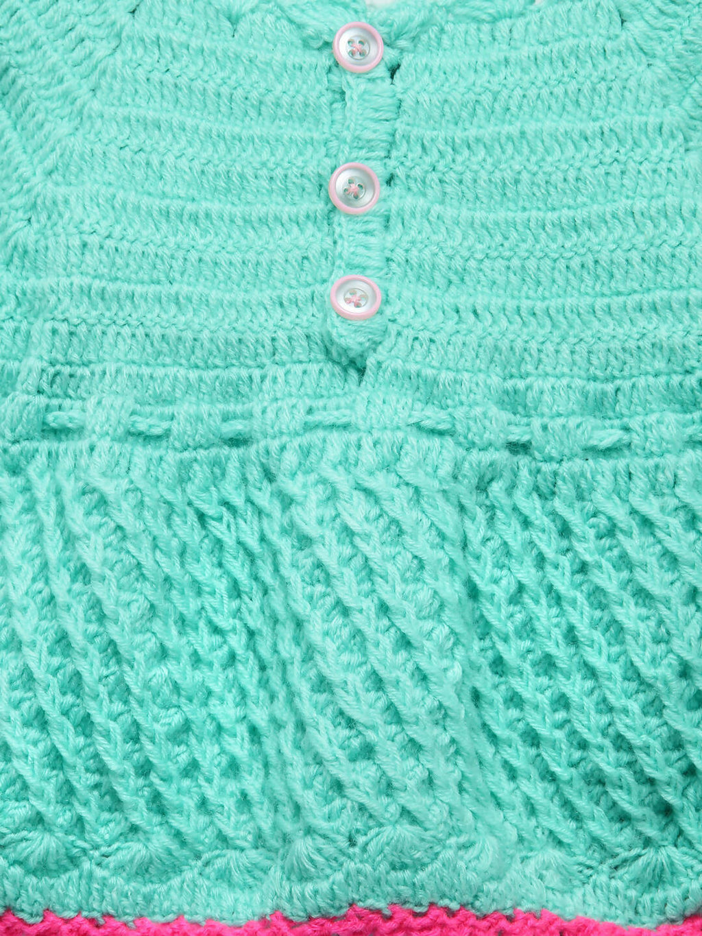 Chutput Kids Green Coloured Solid Pullover Sweater | Grocsy