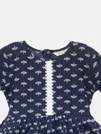 Ahalyaa Navy Pure Cotton Digital Printed Kids Kurta Sharara Set For Girls | Grocsy