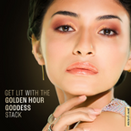 Lakme 9 To 5 Eyeconic Cream Powder Eyeshadow Stack - Golden Hour Goddess | Grocsy