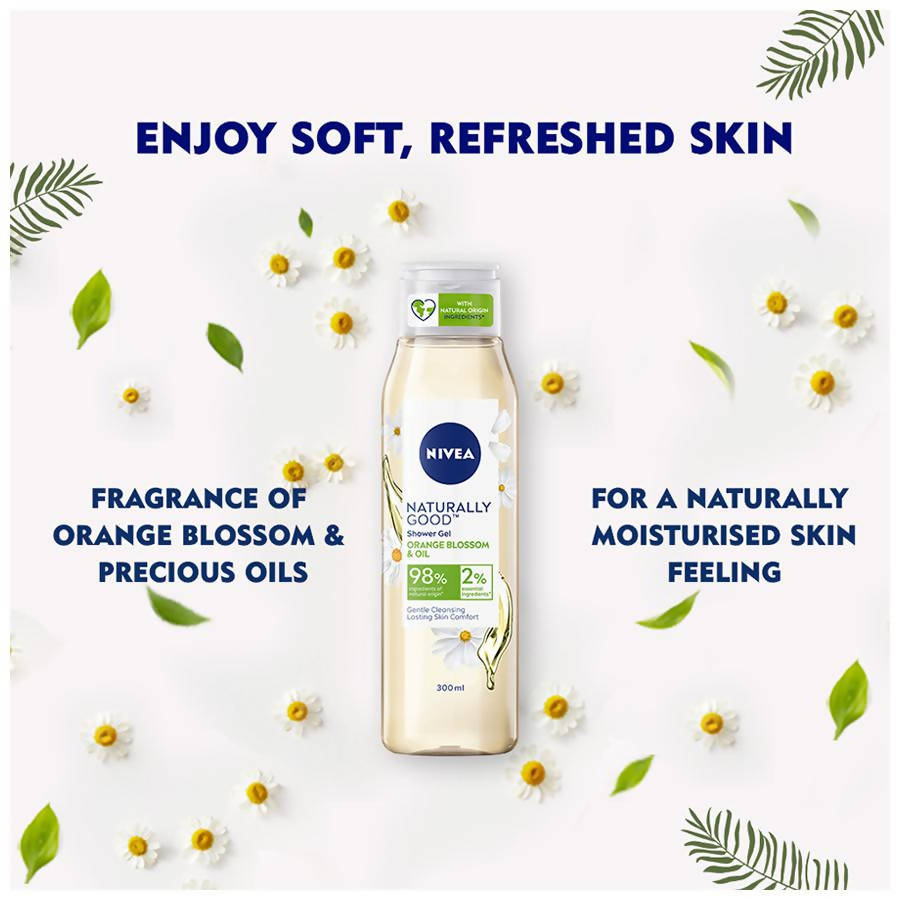 Nivea Naturally Good Orange Blossom & Oil Shower Gel | Grocsy