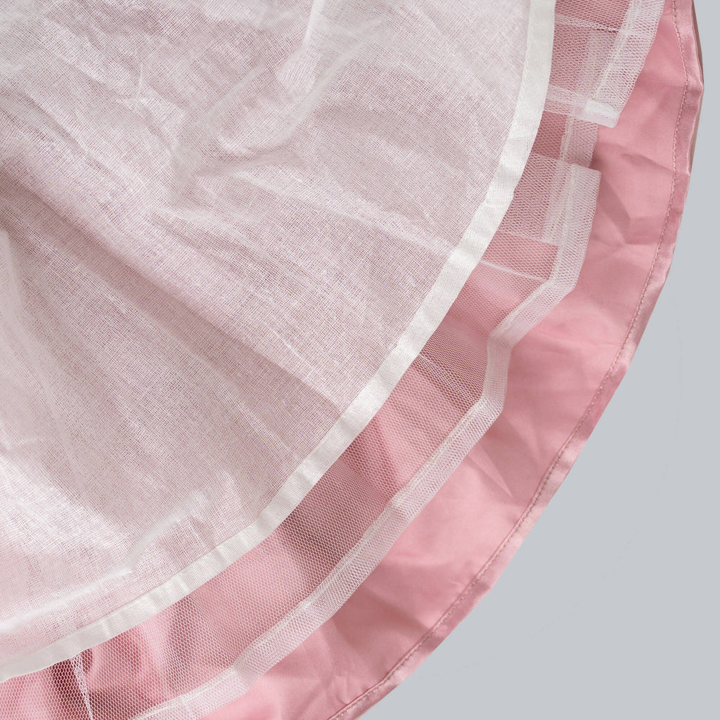 Pink Cow Fashions Old Rose Ghagra Choli With Embellishment On Upper Chest | Grocsy